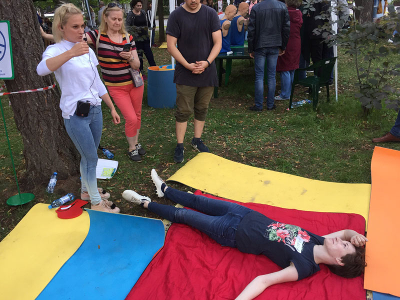 Волонтёрский отряд РМАНПО на Празднике первой помощи