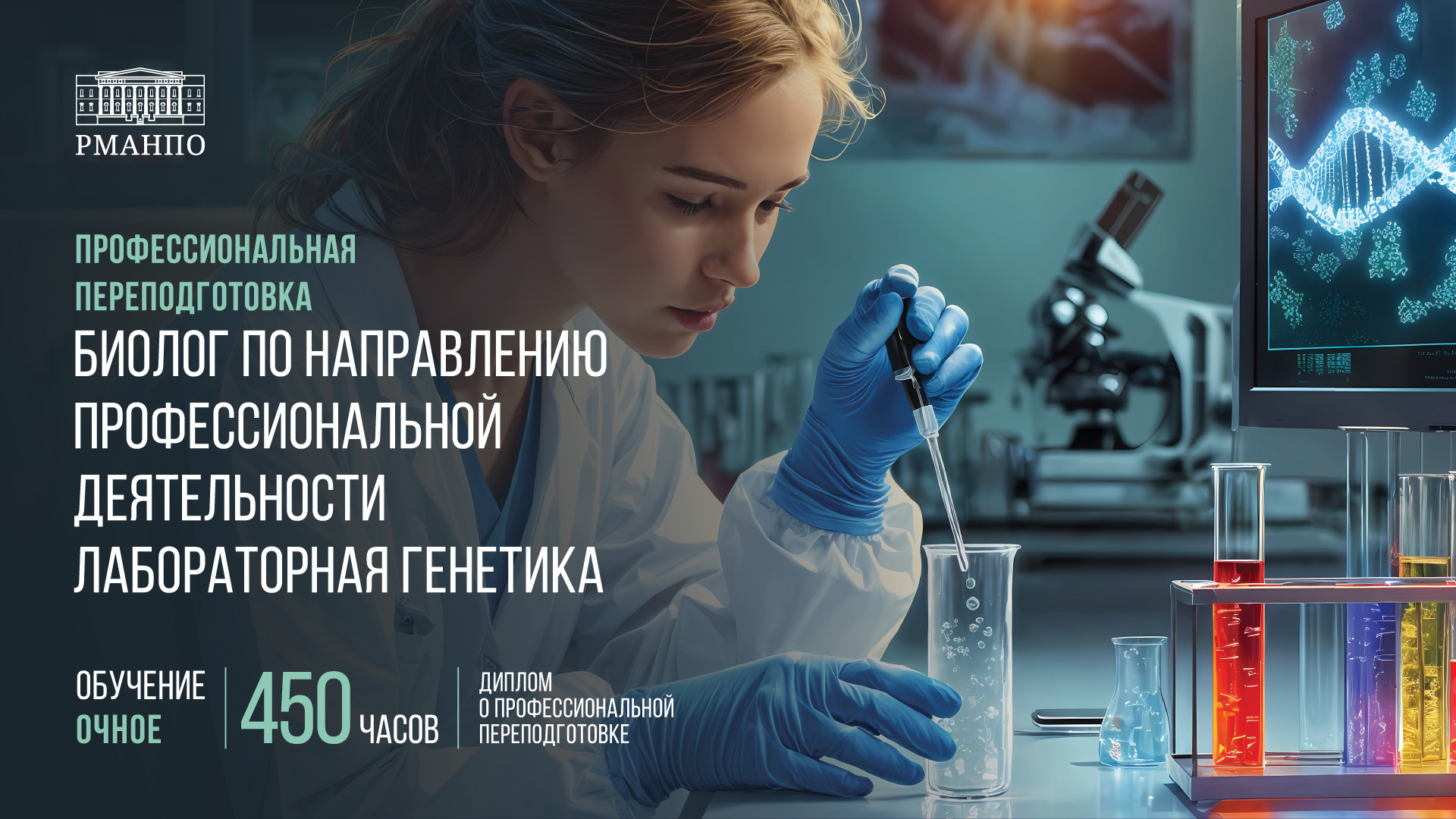 Биолог по направлению профессиональной деятельности лабораторная генетика