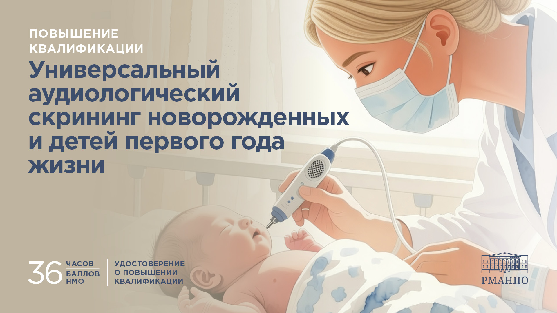 Универсальный аудиологический скрининг новорожденных и детей первого года жизни